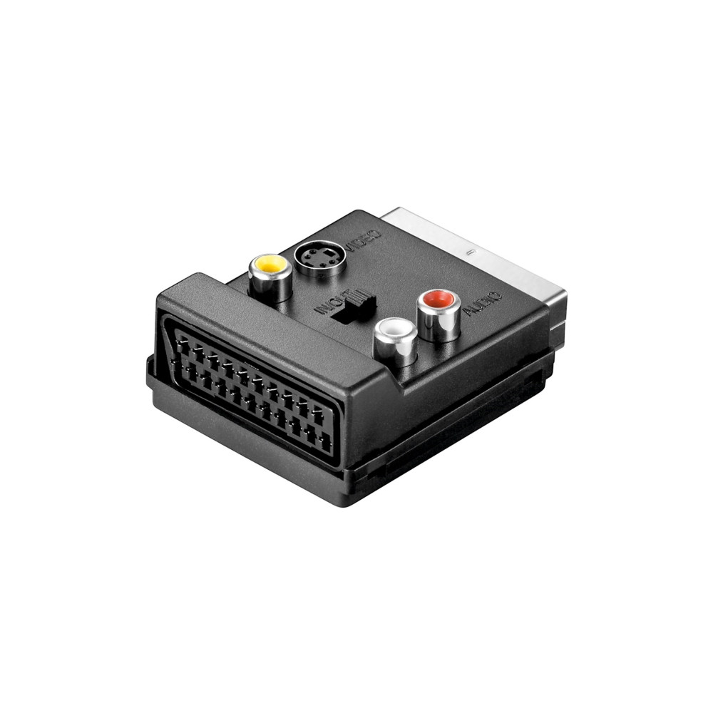 Produktbild för goobay AVK 198 - adapter för video / ljud - S-Video / sammansatt video / audio