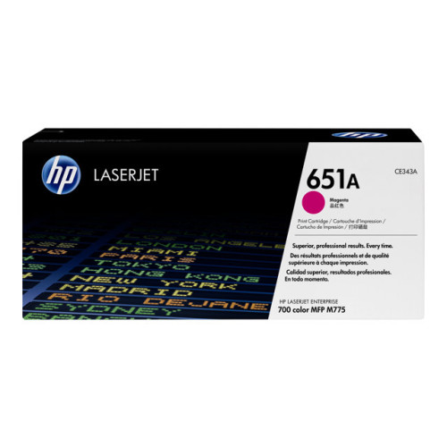 HP HP 651A - magenta - original - LaserJet - tonerkassett (CE343A)