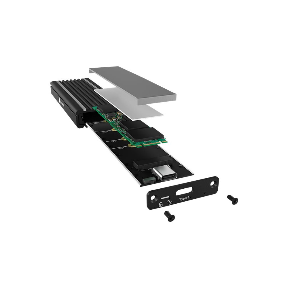 Produktbild för ICY BOX IB-1824ML-C31 - förvaringslåda - M.2 NVMe Card - USB 3.2 (Gen 2)