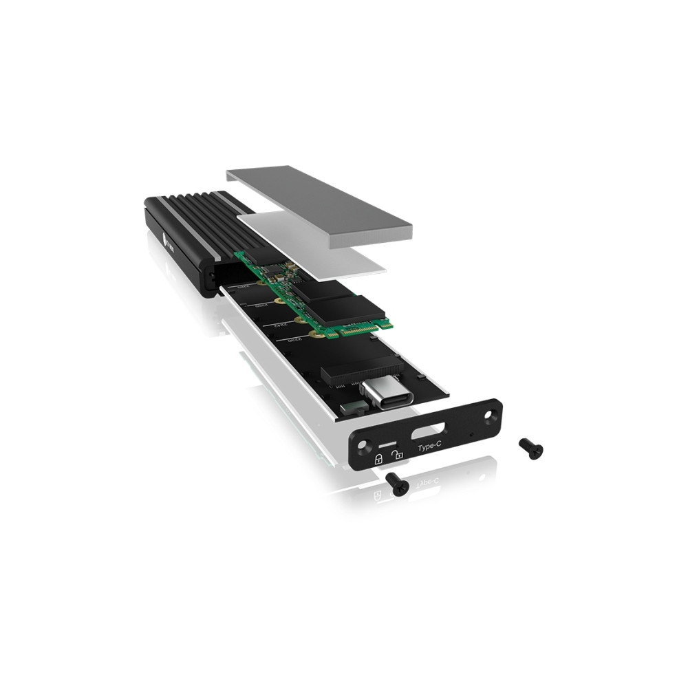 Produktbild för ICY BOX IB-1824ML-C31 - förvaringslåda - M.2 NVMe Card - USB 3.2 (Gen 2)