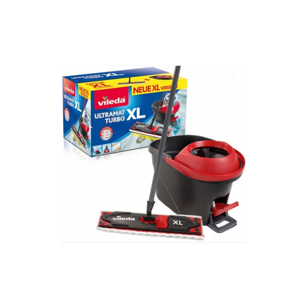 Produktbild för Vileda Ultramat Turbo XL, Laminat, Klinkers, Trä, Torr&våt,...