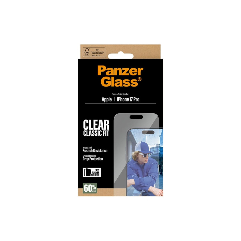 Produktbild för PanzerGlass - skärmskydd för mobiltelefon - klassisk passform med EasyAligner