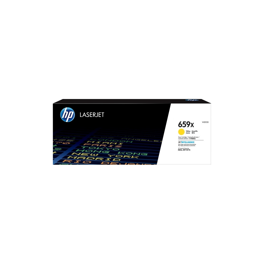 Produktbild för HP 659X - gul - original - LaserJet - tonerkassett (W2012X)