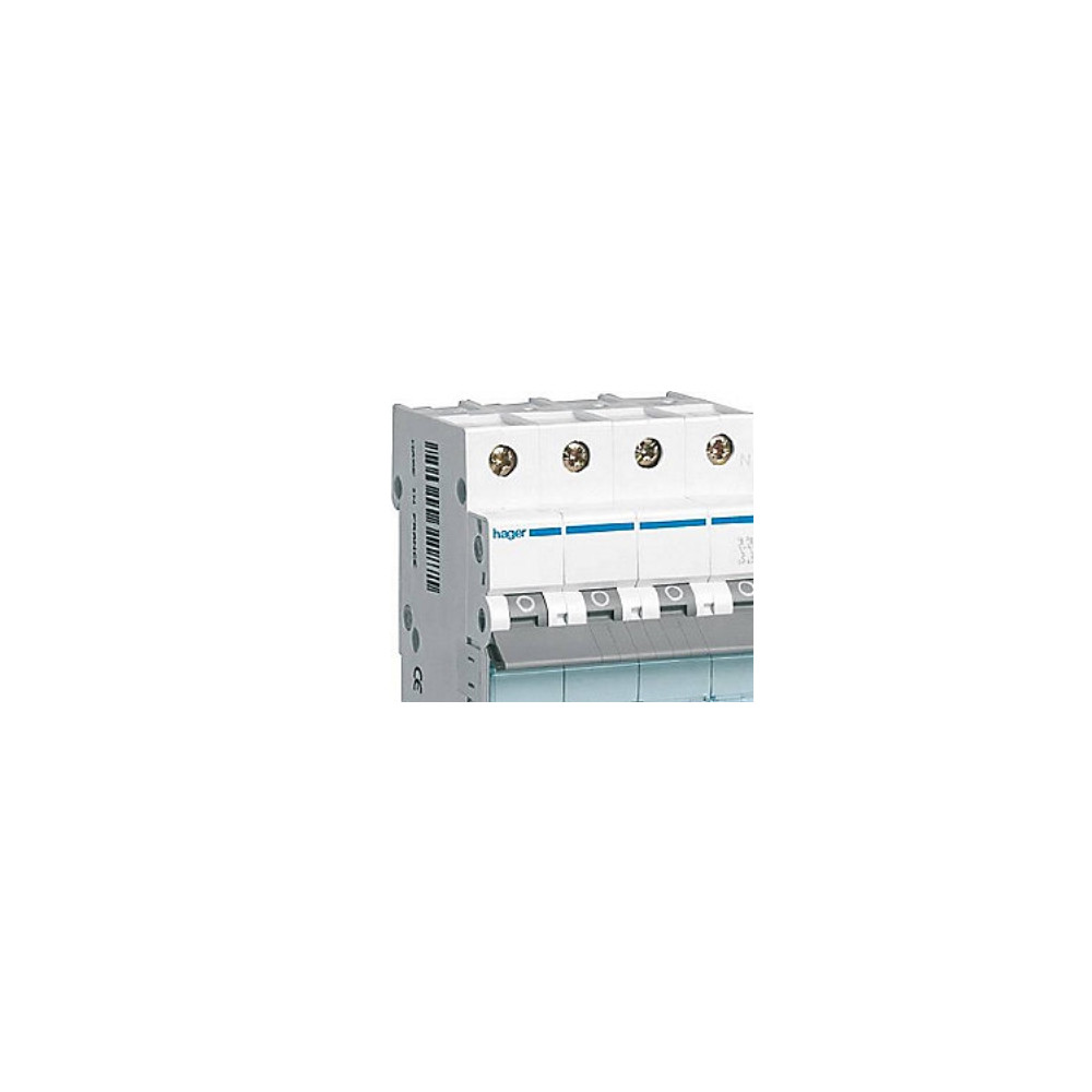 Produktbild för HAGER automatsäkring MCB 16A C, 3-pol + nolla, 6kA, 400V AC,...