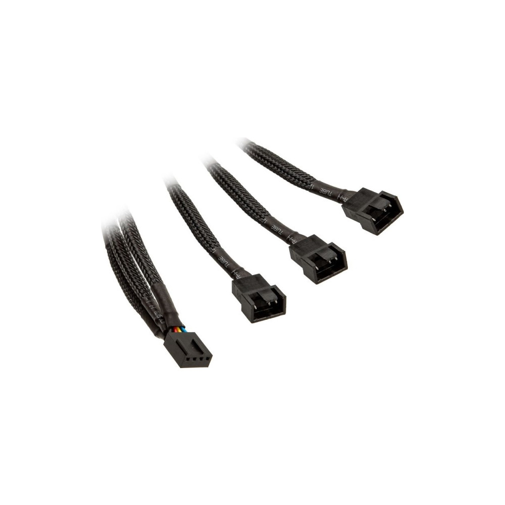 Produktbild för EkWaterBlocks - strömdelare för fläkt - 4-stifts PWM till 3-stifts PWM - 10 cm