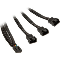Produktbild för EkWaterBlocks - strömdelare för fläkt - 4-stifts PWM till 3-stifts PWM - 10 cm