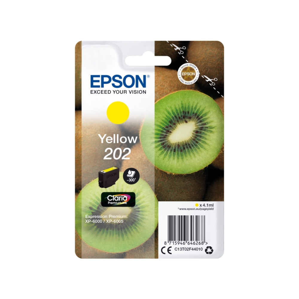 Produktbild för Epson 202 - gul - original - bläckpatron