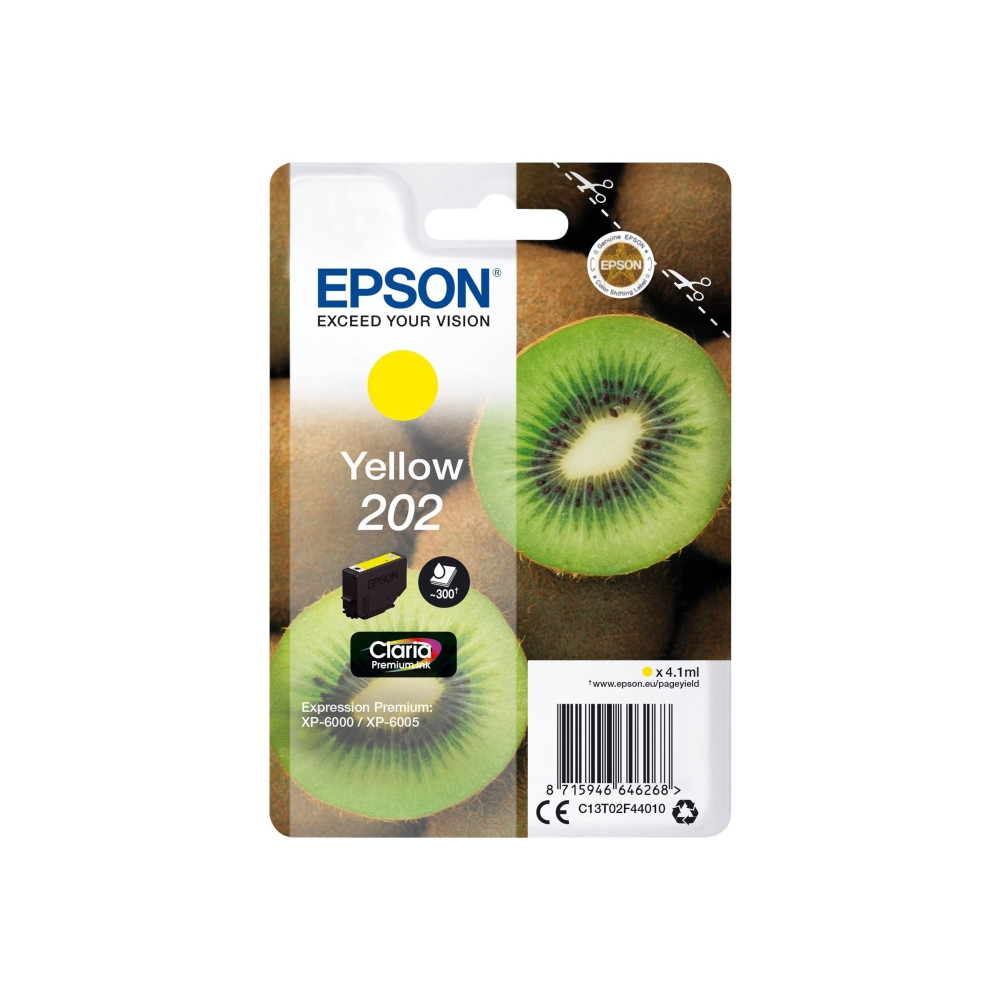 Produktbild för Epson 202 - gul - original - bläckpatron