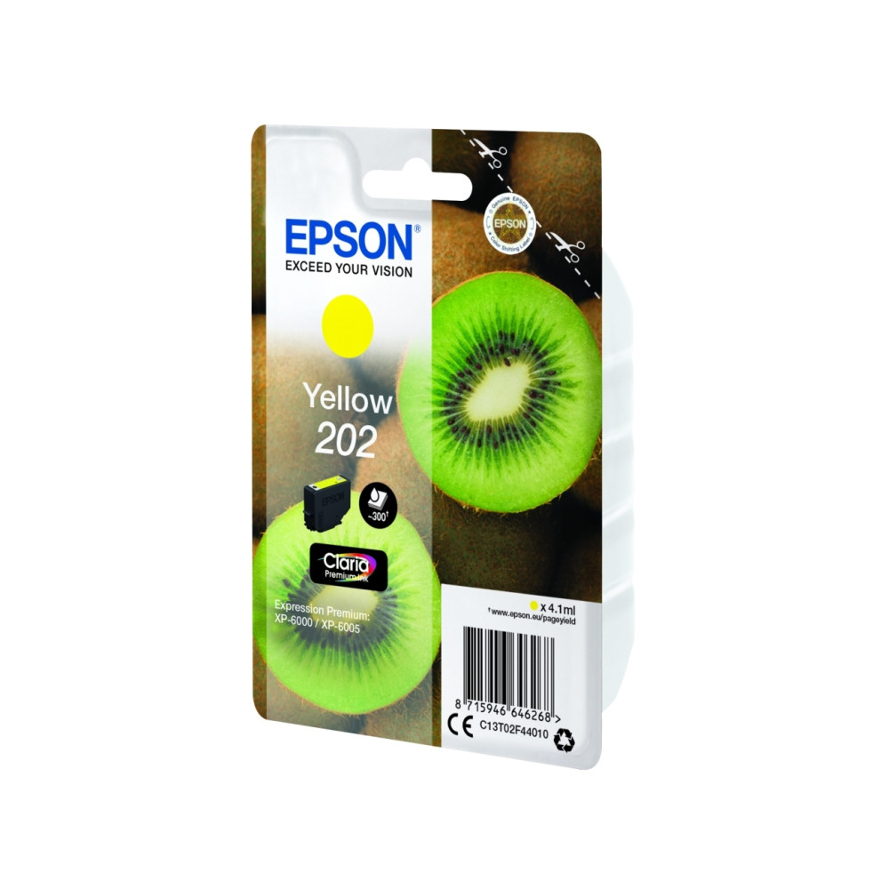 Produktbild för Epson 202 - gul - original - bläckpatron