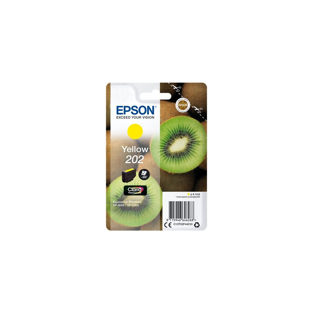 Produktbild för Epson 202 - gul - original - bläckpatron