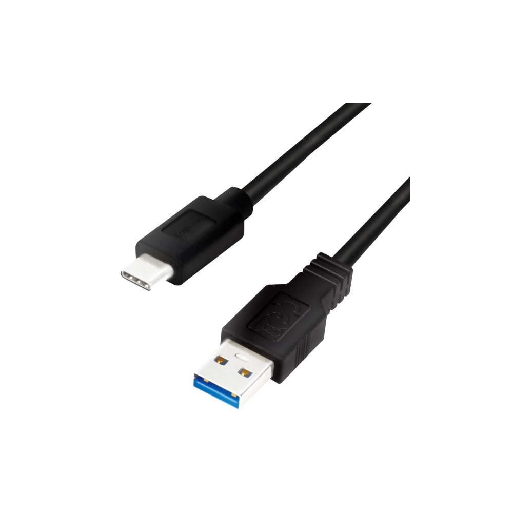 Produktbild för LogiLink - USB typ C-kabel - USB typ A till USB-C - 15 cm