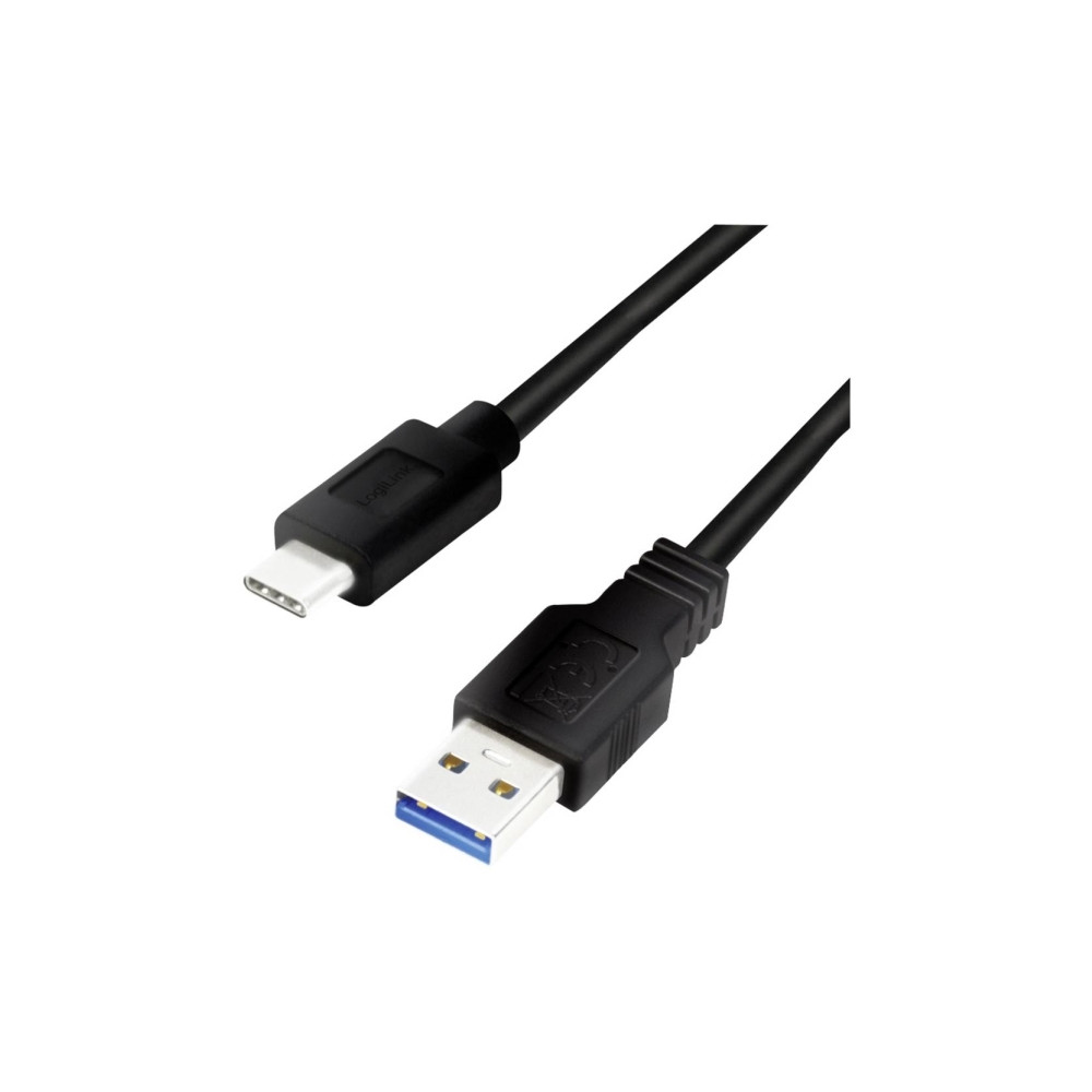 Produktbild för LogiLink - USB typ C-kabel - USB typ A till USB-C - 15 cm
