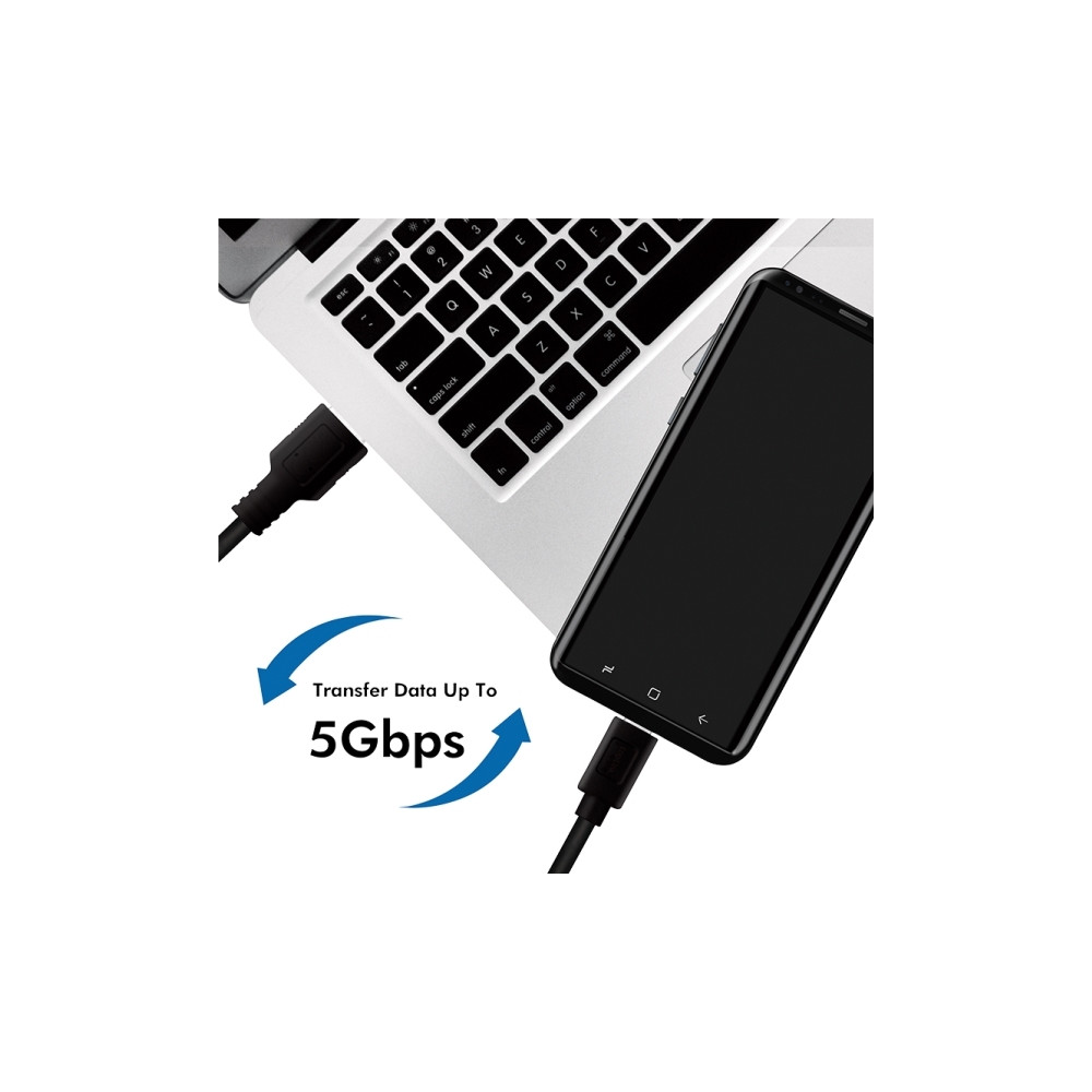 Produktbild för LogiLink - USB typ C-kabel - USB typ A till USB-C - 15 cm