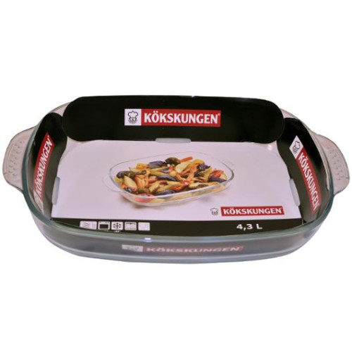 KÖKSKUNGEN Ugnsform KÖKSKUNGEN glas 4,3L