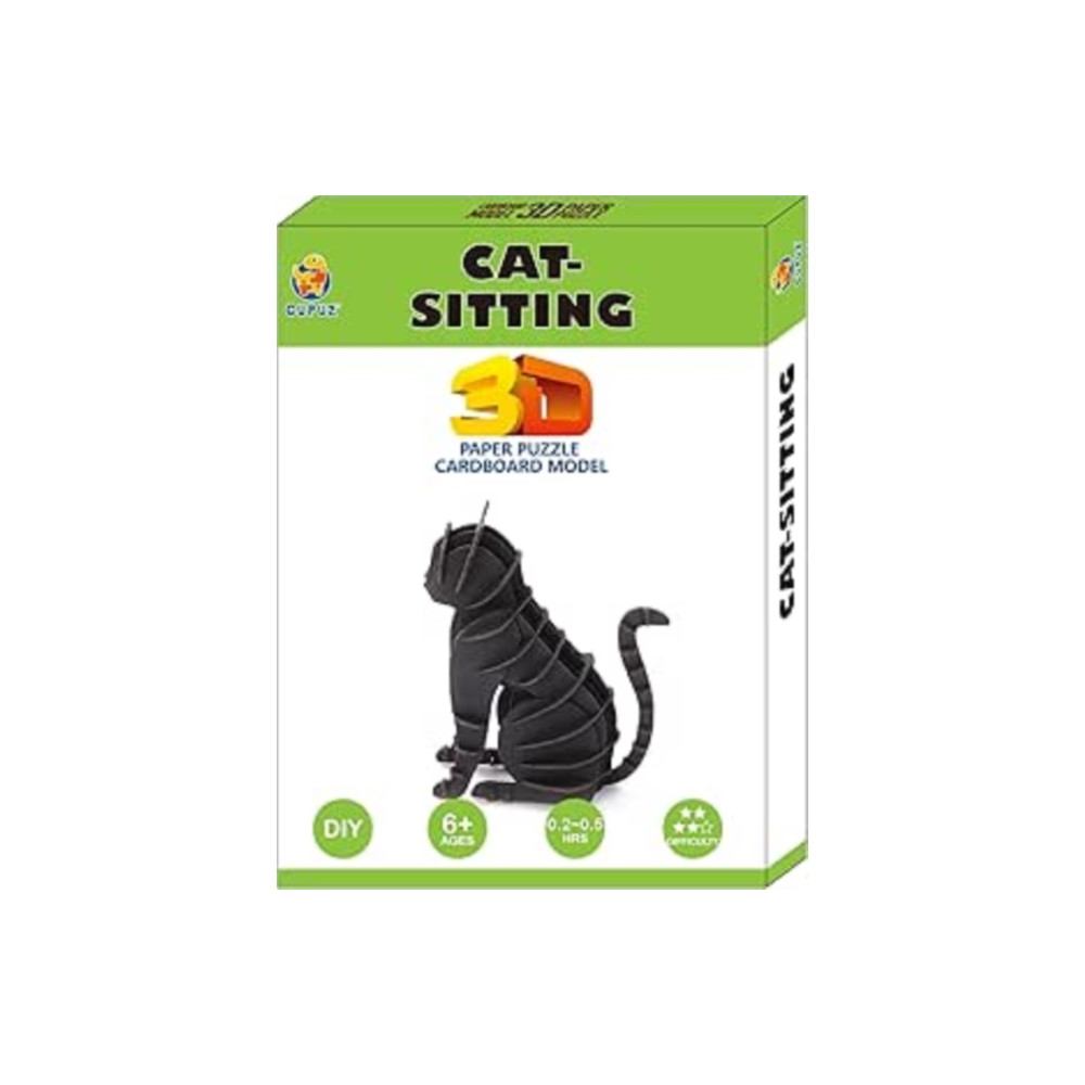 Produktbild för Cat-Sitting Card Puzzle