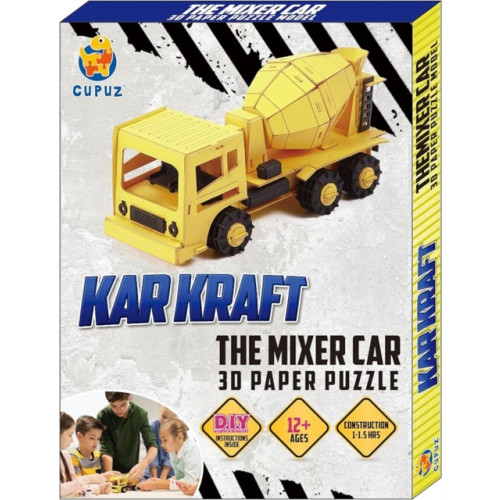 GO ON MAKE ME Mixer Truck Card Puzzle