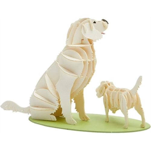 GO ON MAKE ME Golden Retriever Dog Card Puzzle