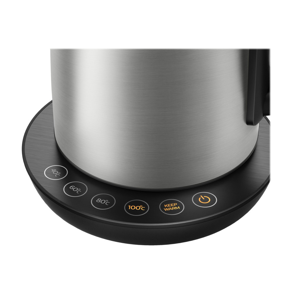 Produktbild för Philips Avance Collection HD9359 - vattenkokare - metall/svart, borstad metall