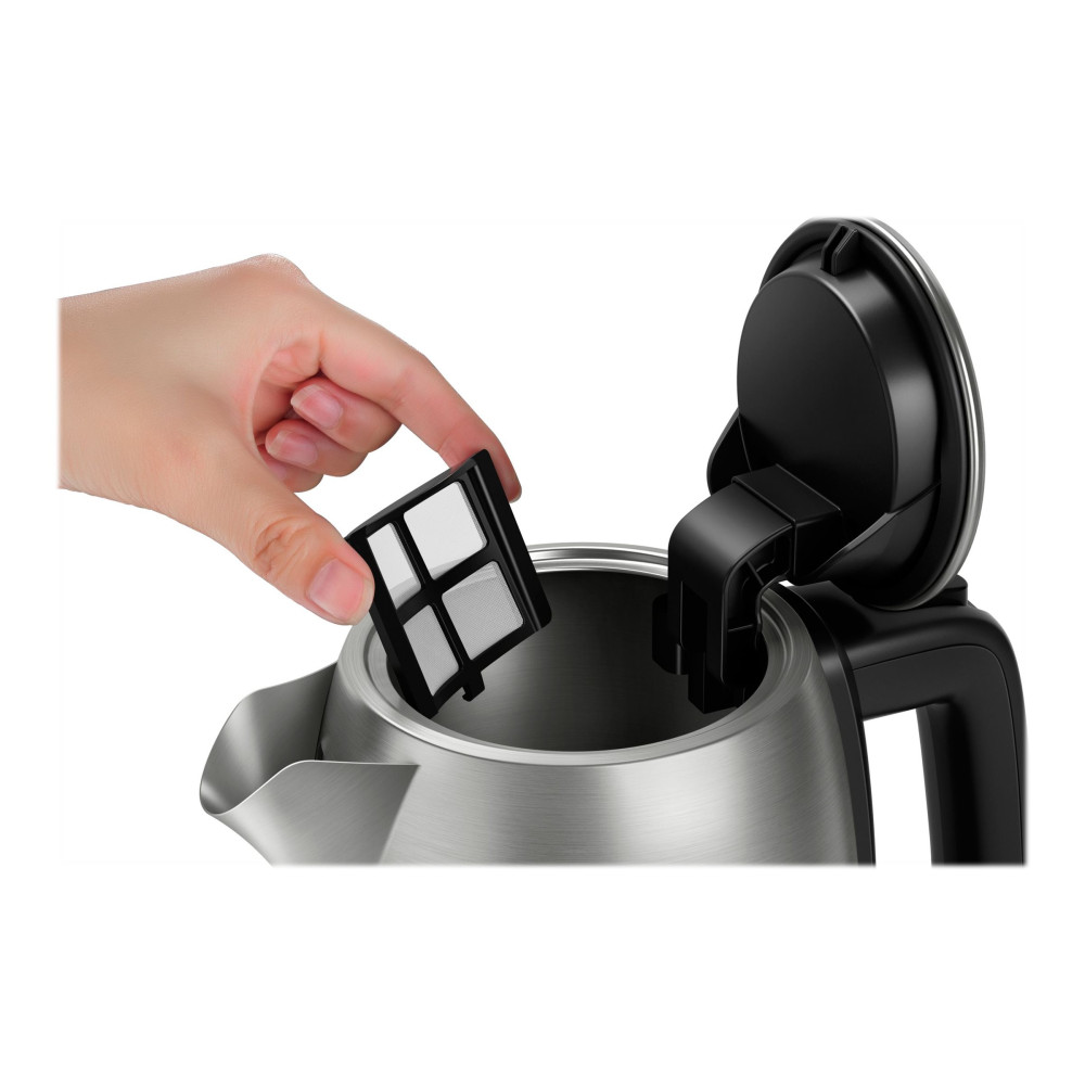 Produktbild för Philips Avance Collection HD9359 - vattenkokare - metall/svart, borstad metall