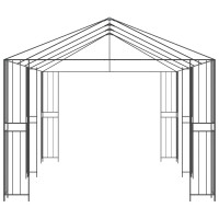 Produktbild för Gazebo Ram 6 x 3 m Svart Stål