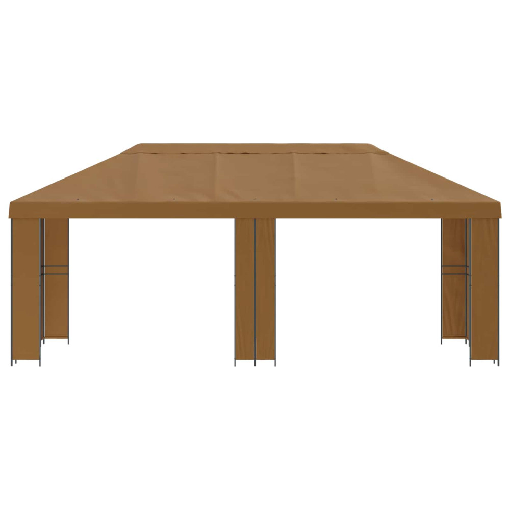 Produktbild för Trädgårdsgazebo 6 x 3 m Beige Polyester och Stål 190
