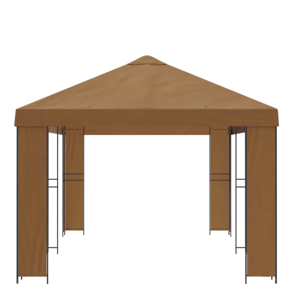 Produktbild för Trädgårdsgazebo 6 x 3 m Beige Polyester och Stål 190