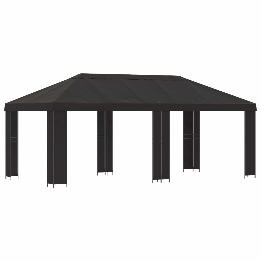 Produktbild för Trädgårdsgazebo 6 x 3 m Antracit Polyester och Stål 190