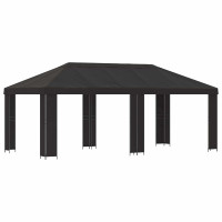 Produktbild för Trädgårdsgazebo 6 x 3 m Antracit Polyester och Stål 190