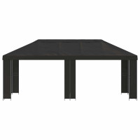 Produktbild för Trädgårdsgazebo 6 x 3 m Antracit Polyester och Stål 190