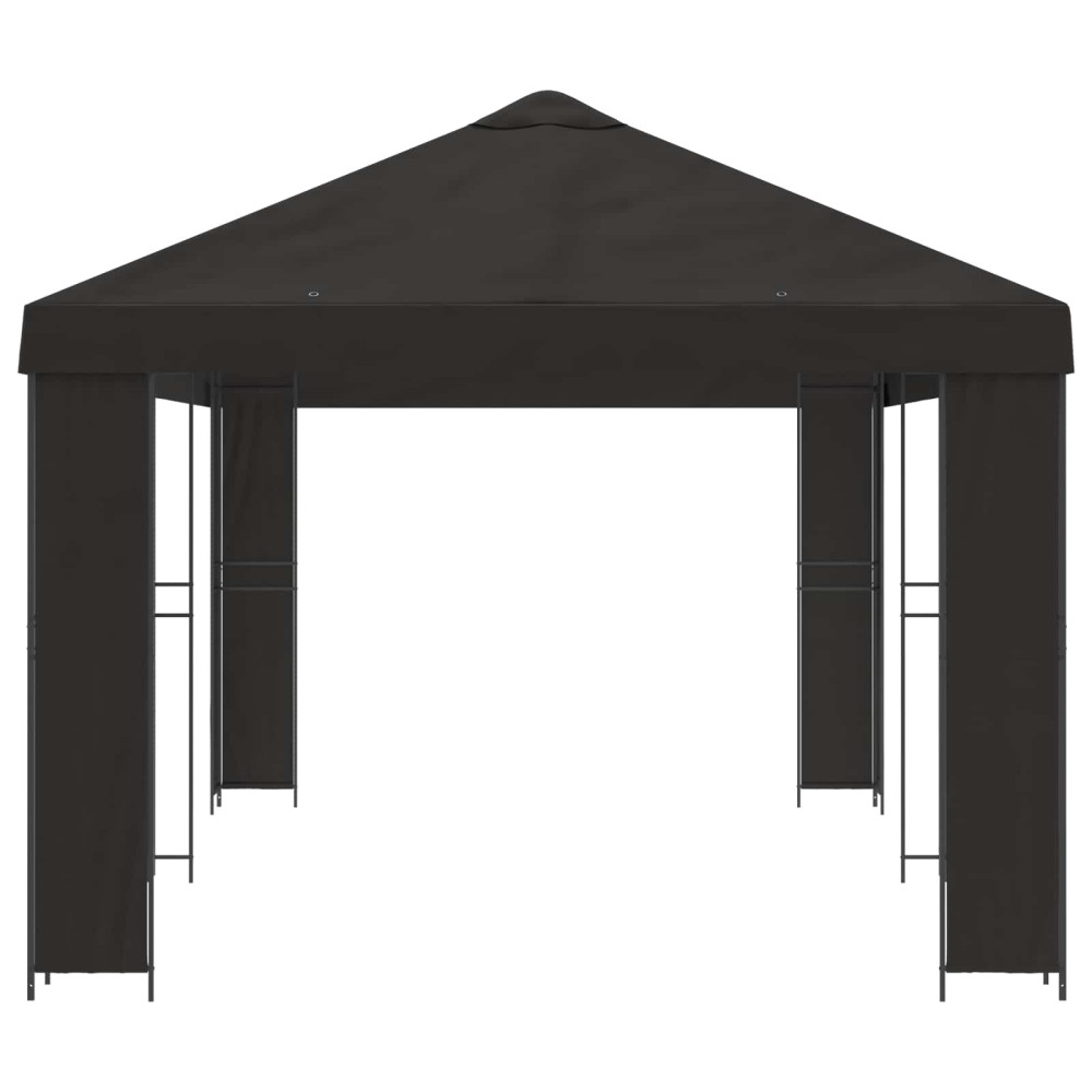 Produktbild för Trädgårdsgazebo 6 x 3 m Antracit Polyester och Stål 190