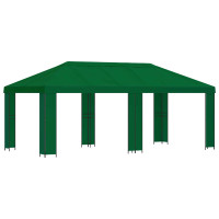 Produktbild för Trädgårdsgazebo 6 x 3 m Grön Polyester och Stål 190
