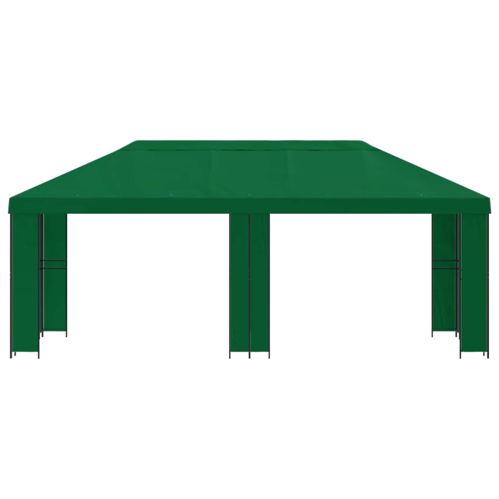 Produktbild för Trädgårdsgazebo 6 x 3 m Grön Polyester och Stål 190