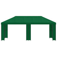 Produktbild för Trädgårdsgazebo 6 x 3 m Grön Polyester och Stål 190