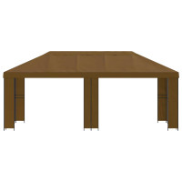Produktbild för Trädgårdsgazebo 6 x 3 m Taupe Polyester och Stål 190