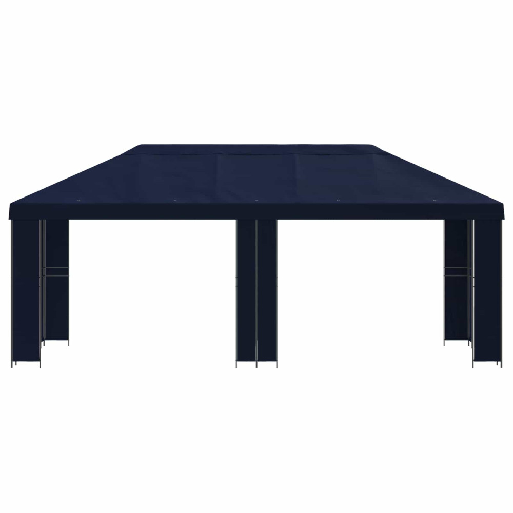 Produktbild för Trädgårdsgazebo 6 x 3 m Blå Polyester och Stål 190