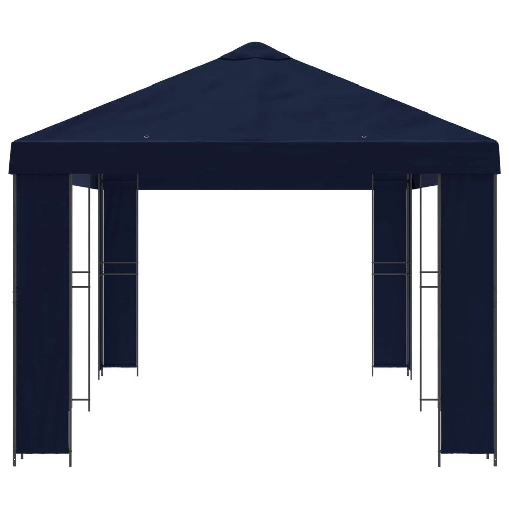 Produktbild för Trädgårdsgazebo 6 x 3 m Blå Polyester och Stål 190