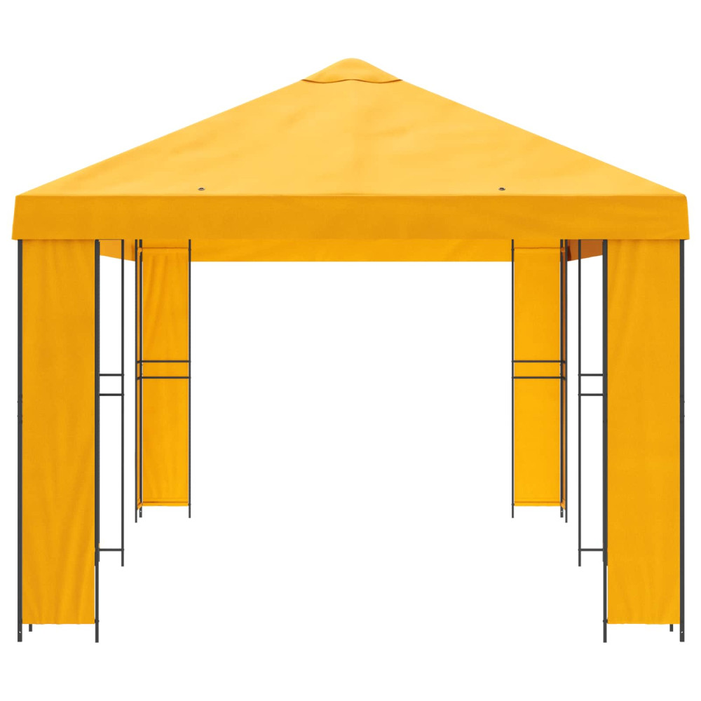 Produktbild för Trädgårdsgazebo 6 x 3 m Gul Polyester och Stål 190