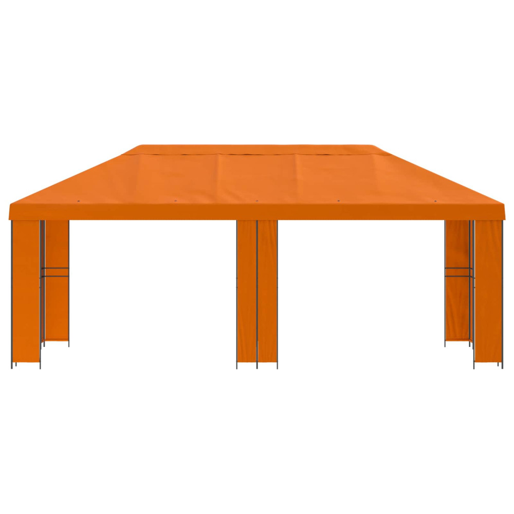 Produktbild för Trädgårdsgazebo 6 x 3 m Orange Polyester och Stål 190