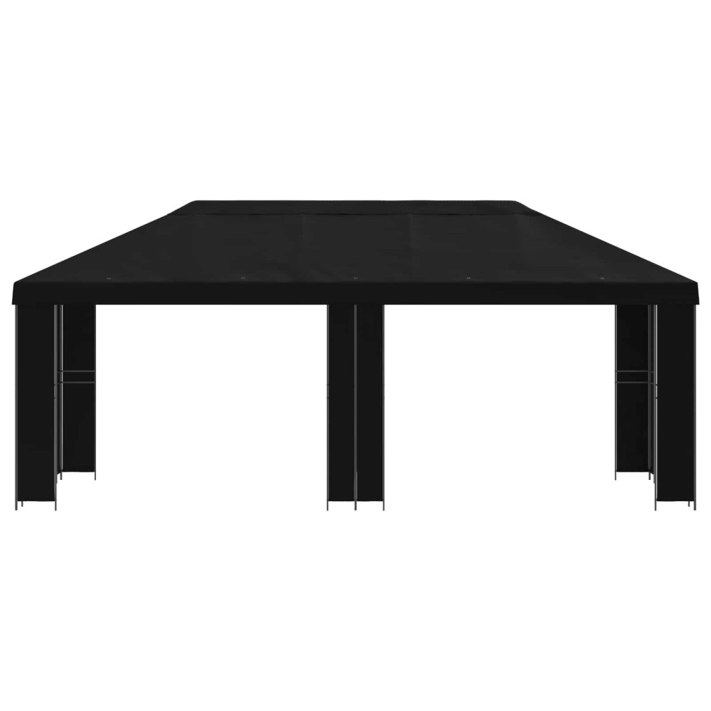 Produktbild för Trädgårdsgazebo 6 x 3 m Svart Polyester och Stål 190
