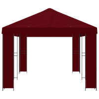 Produktbild för Trädgårdsgazebo 6 x 3 m Vinröd Polyester och Stål 190
