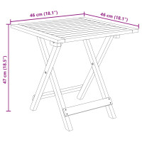 Produktbild för Reclining och Fällbar Solstol 2 pcs Naturlig Massivt Akaciaträ