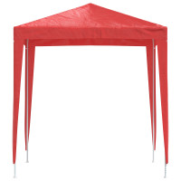Produktbild för Partytält 200 x 200 x 240 cm Röd PE och stål