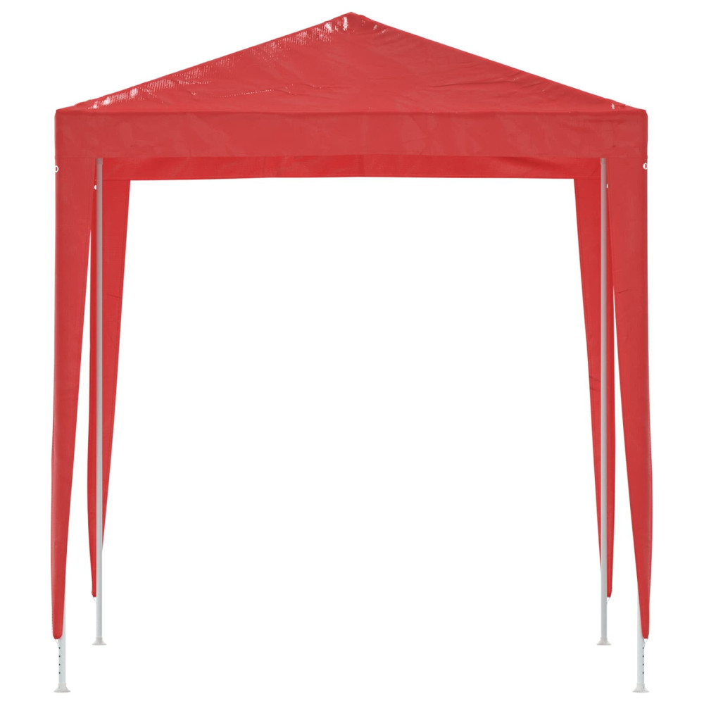 Produktbild för Partytält 200 x 200 x 240 cm Röd PE och stål