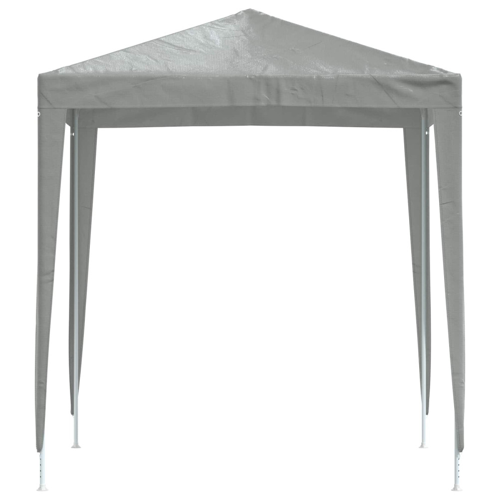 Produktbild för Partytält 200 x 200 x 240 cm Ljusgrå PE och stål