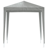Produktbild för Partytält 200 x 200 x 240 cm Ljusgrå PE och stål