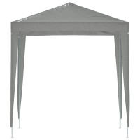 Produktbild för Partytält 200 x 200 x 240 cm Ljusgrå PE och stål