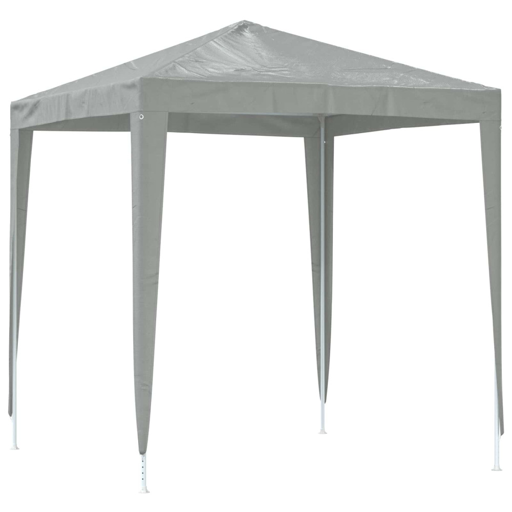 Produktbild för Partytält 200 x 200 x 240 cm Ljusgrå PE och stål