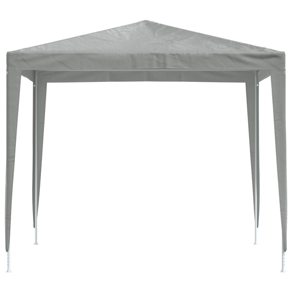 Produktbild för Partytält 250 x 250 x 240 cm Ljusgrå PE och stål