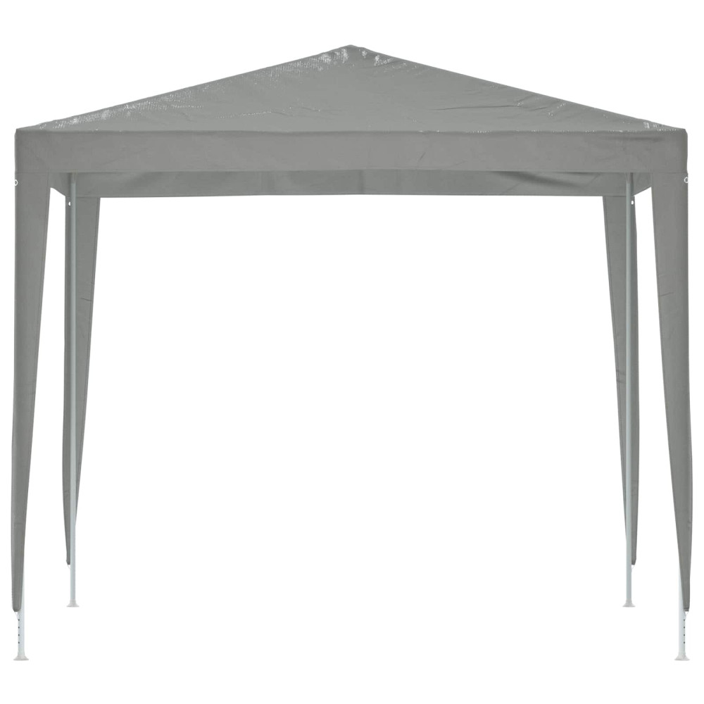 Produktbild för Partytält 250 x 250 x 240 cm Ljusgrå PE och stål