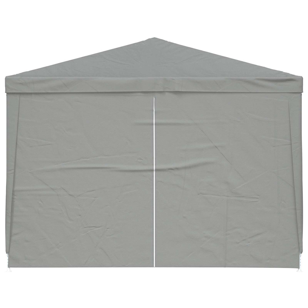 Produktbild för Partytält 300 x 300 x 255 cm Ljusgrå PE och stål